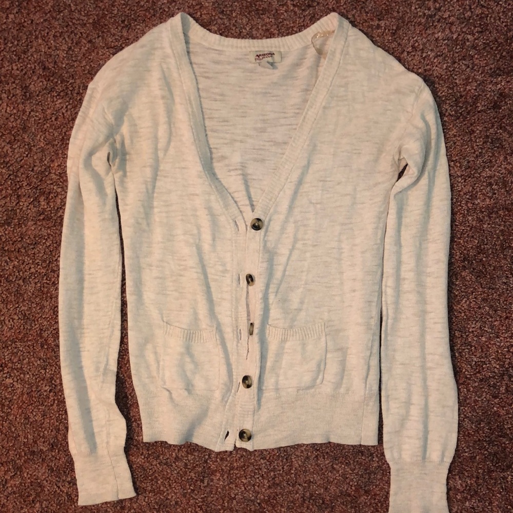 Oatmeal colored cardigan